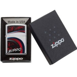 ENCENDEDOR ZIPPO CROMADO HOJAS