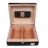 HUMIDOR PARK LANE NEGRO BRILLANTE CON ACCESORIOS NIQUELADOS