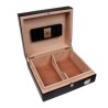 HUMIDOR PARK LANE NEGRO BRILLANTE CON ACCESORIOS NIQUELADOS