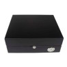 HUMIDOR PARK LANE NEGRO BRILLANTE CON ACCESORIOS NIQUELADOS