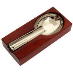 CENICERO RECTANGULAR CAOBA CON BASE DE METAL PARK LANE