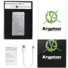ENCENDEDOR ELECTRONICO KRYPTON GRIS CON CABLE USB INTEGRADO
