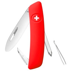 NAVAJA SWIZA MODELO JUNIOR ROJO 4 HERRAMIENTAS, 6 USOS