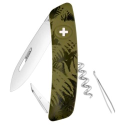 NAVAJA SWIZA MODELO JUVENIL VERDE 4 HERRAMIENTAS, 6 USOS