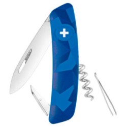 NAVAJA SWIZA MODELO JUVENIL AZUL 4 HERRAMIENTAS, 6 USOS