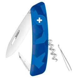 NAVAJA SWIZA MODELO JUVENIL AZUL 4 HERRAMIENTAS, 6 USOS