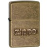 ENCENDEDOR ZIPPO CON LOGO DE LATON ANTIGUO