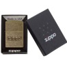 ENCENDEDOR ZIPPO CON LOGO DE LATON ANTIGUO