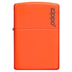 ENCENDEDOR ZIPPO NEON NARANJA CON LOGO ZIPPO