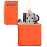 ENCENDEDOR ZIPPO NEON NARANJA CON LOGO ZIPPO