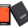 ENCENDEDOR ZIPPO NEON NARANJA CON LOGO ZIPPO