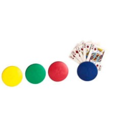 SET DE 4 PORTA CARTAS REDONDO PARA 5 PIEZAS