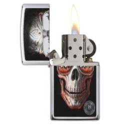 ENCENDEDOR ZIPPO CALAVERA CON LENTES