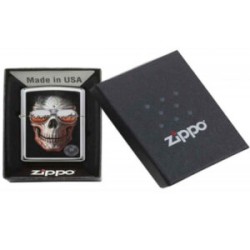 ENCENDEDOR ZIPPO CALAVERA CON LENTES