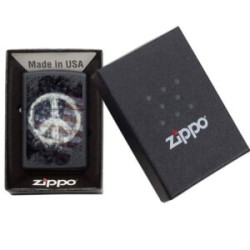 ENCENDEDOR ZIPPO SEÑAL DE LA PAZ Y BANDERA