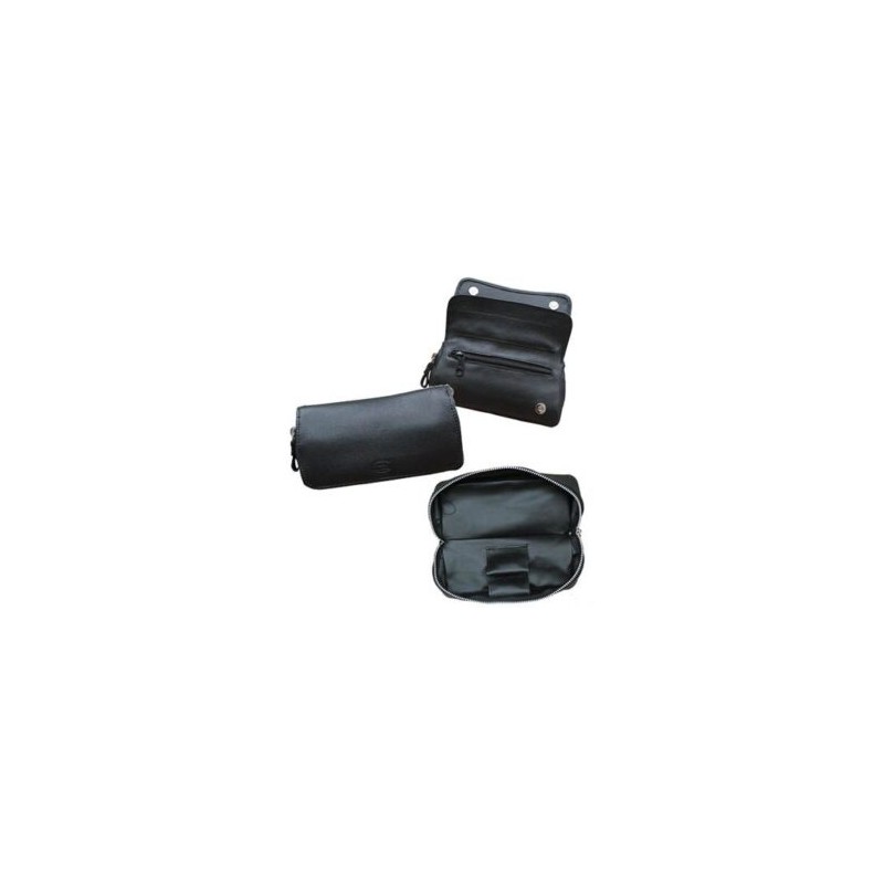 PORTAPIPA TABAQUERA PARK LANE PIEL VACUNO COLOR NEGRO MEDIANA