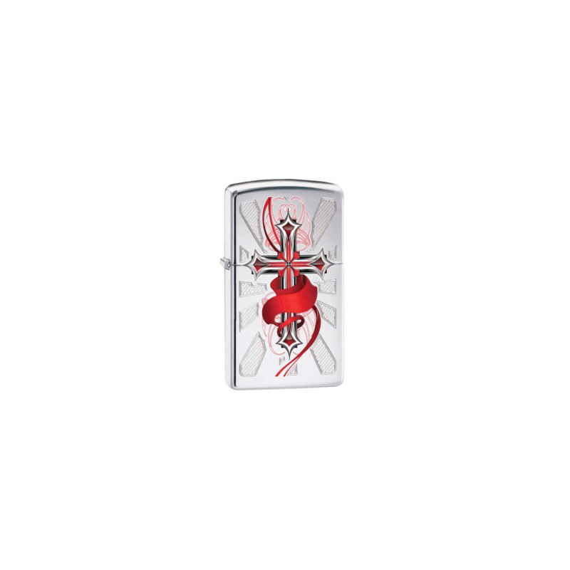 ENCENDEDOR ZIPPO CRUZ CON ALAS