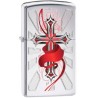 ENCENDEDOR ZIPPO CRUZ CON ALAS