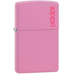 ENCENDEDOR ZIPPO ROSA MATE CON LOGO ZIPPO
