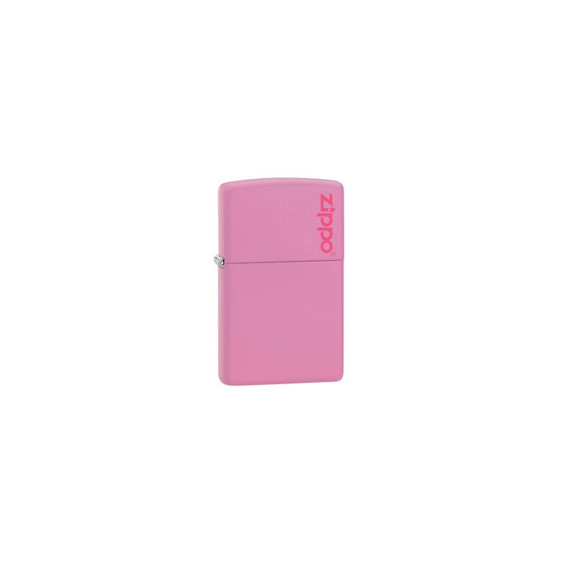 ENCENDEDOR ZIPPO ROSA MATE CON LOGO ZIPPO