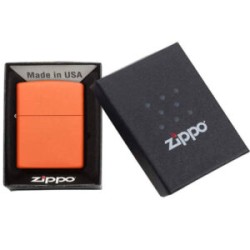 ENCENDEDOR ZIPPO NARANJA MATE