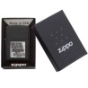 ENCENDEDOR ZIPPO NEGRO AGRIETADO EMBLEMA ZIPPO PEWTER