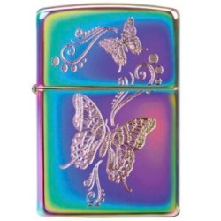 ENCENDEDOR ZIPPO SPECTRUM DISEÑO MARIPOSA