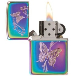 ENCENDEDOR ZIPPO SPECTRUM DISEÑO MARIPOSA