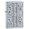 ENCENDEDOR ZIPPO CROMADO BRILLANTE EMBLEMA BLING