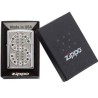 ENCENDEDOR ZIPPO CROMADO BRILLANTE EMBLEMA BLING