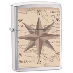 ENCENDEDOR ZIPPO MEXICO DISEÑO ROSA DE LOS VIENTOS