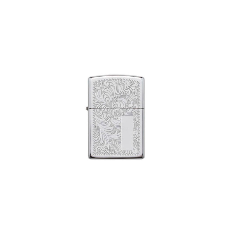 ENCENDEDOR ZIPPO CROMADO BRILLANTE VENECIANO