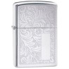 ENCENDEDOR ZIPPO CROMADO BRILLANTE VENECIANO