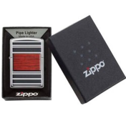 ENCENDEDOR ZIPPO ACERO Y MADERA