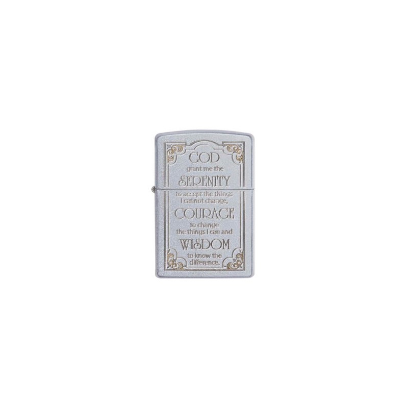 ENCENDEDOR ZIPPO ORACION DE LA SERENIDAD