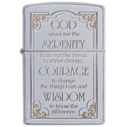 ENCENDEDOR ZIPPO ORACION DE LA SERENIDAD