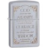ENCENDEDOR ZIPPO ORACION DE LA SERENIDAD