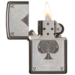 ENCENDEDOR ZIPPO AS NEGRO