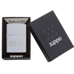ENCENDEDOR ZIPPO SCROLL CROMADO SATINADO