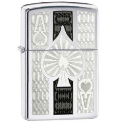 ENCENDEDOR ZIPPO CROMADO ACE