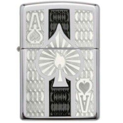ENCENDEDOR ZIPPO CROMADO ACE