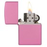 ENCENDEDOR ZIPPO REGULAR ROSADO MATE