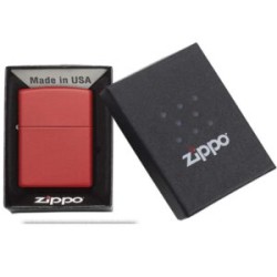 ENCENDEDOR ZIPPO ROJO MATE