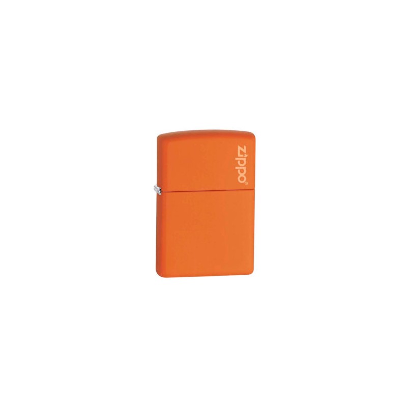 ENCENDEDOR ZIPPO NARANJA MATE LOGO ZIPPO