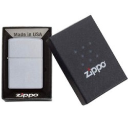 ENCENDEDOR ZIPPO CROMADO SATINADO