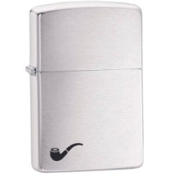 ENCENDEDOR ZIPPO CROMADO MATE PARA PIPA
