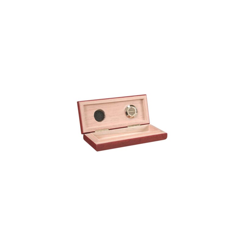 HUMIDOR TRAVEL PARA 3 PUROS EN COLOR CAOBA