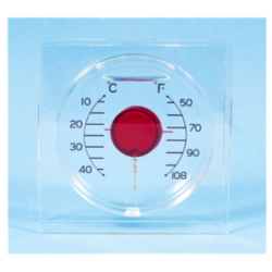 TERMOMETRO LIQUIDO DE CRISTAL ESFERA ROJA